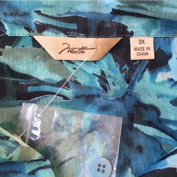 MOTTO | Green Floral Button Up Collared Shirt - Picture 2 of 7